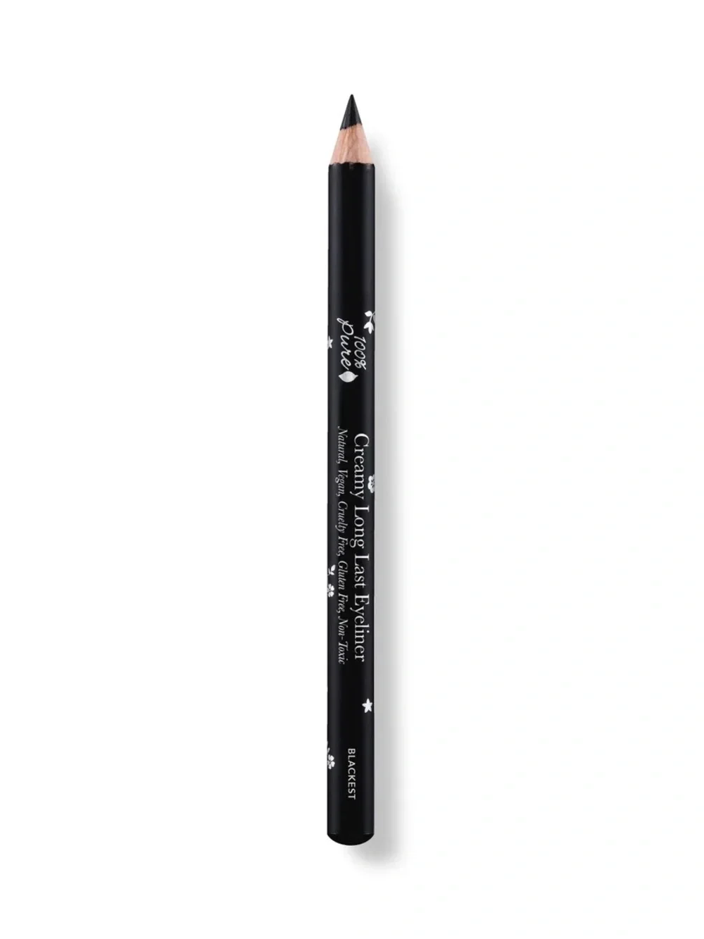 100% Pure Creamy Long Last Eyeliner Blackest NEW Natural Kohl Black Full Size